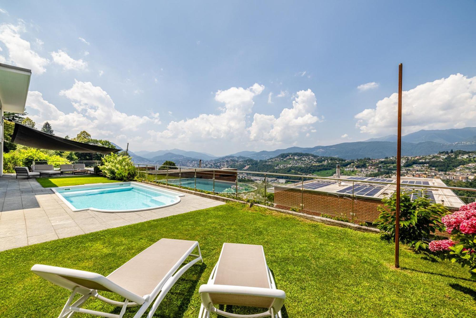 Villa Girandola With Private, Heated Pool Lugano Exterior photo